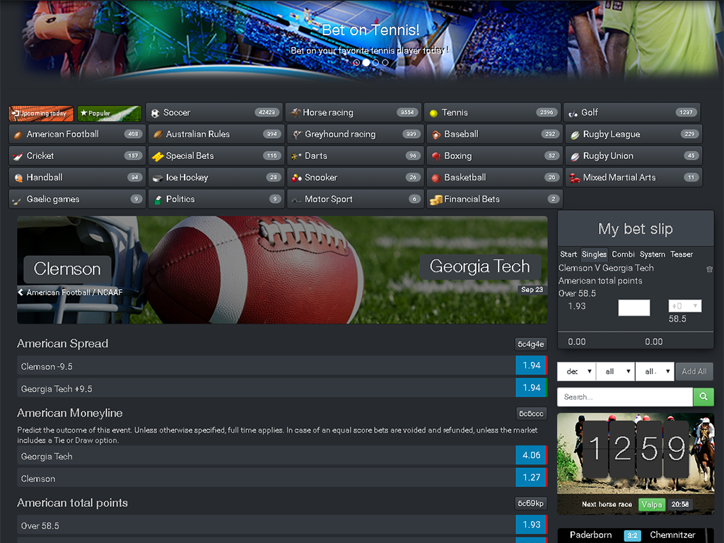 White label sportsbook software with excellent coverage for US sports – 1024px